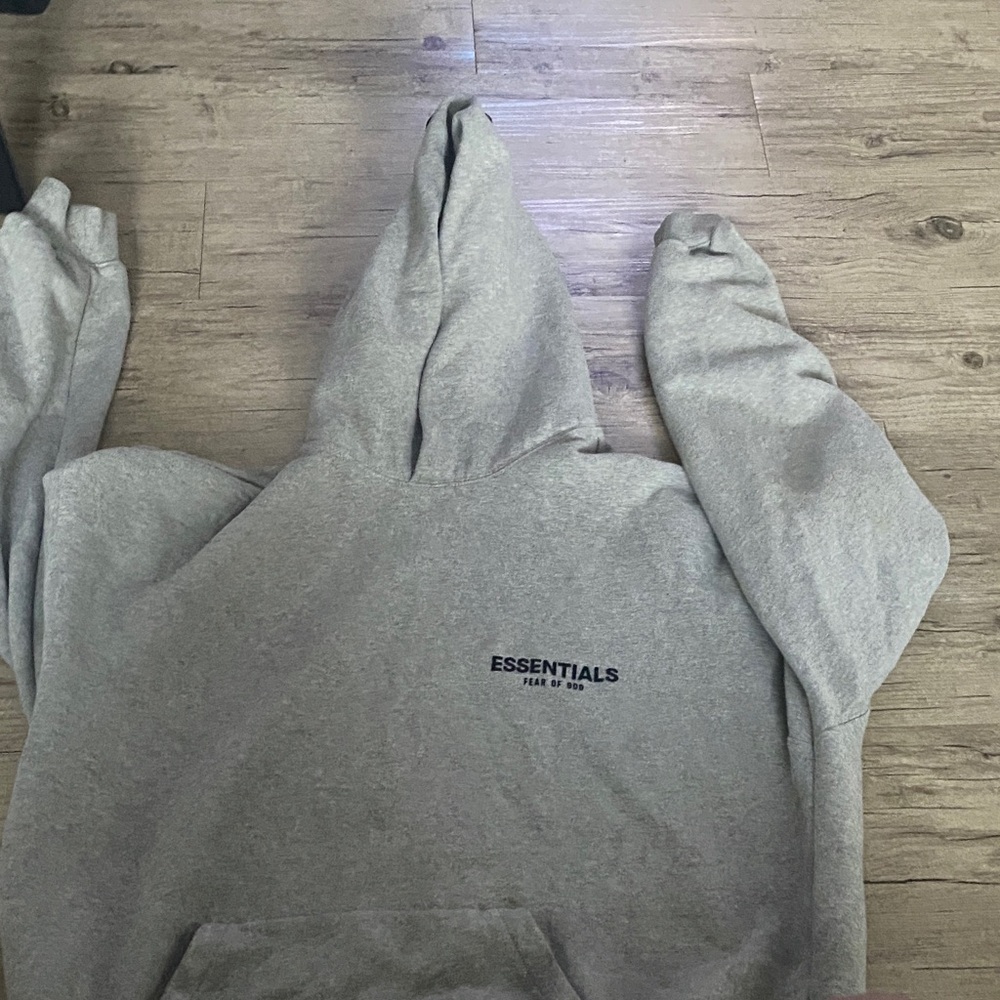 Essentials Heather Gray Hoodie - image 1